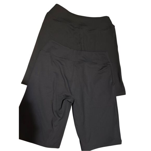 Baleaf Bundle of 2 Pair Black Women’s Activewear Bike Shorts Size L NEW - Picture 2 of 11
